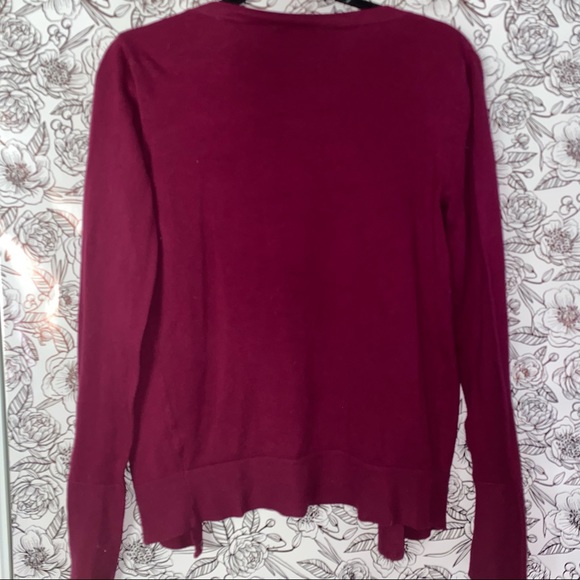 Merona Raspberry/Magenta Cardigan - Picture 2 of 2